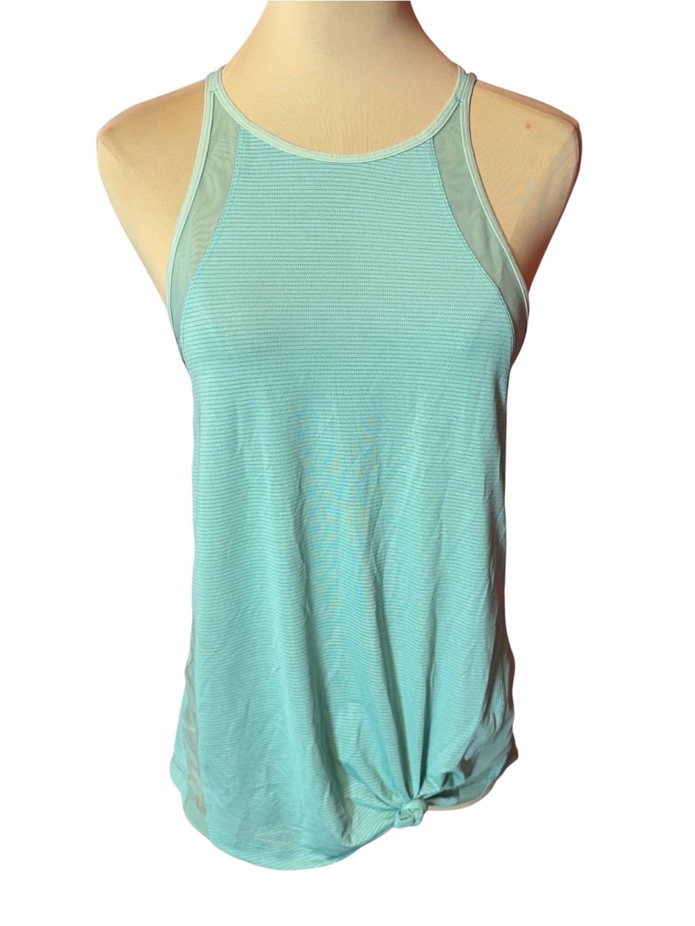 lululemon athletica Mint Halter Tank with Mesh Insets